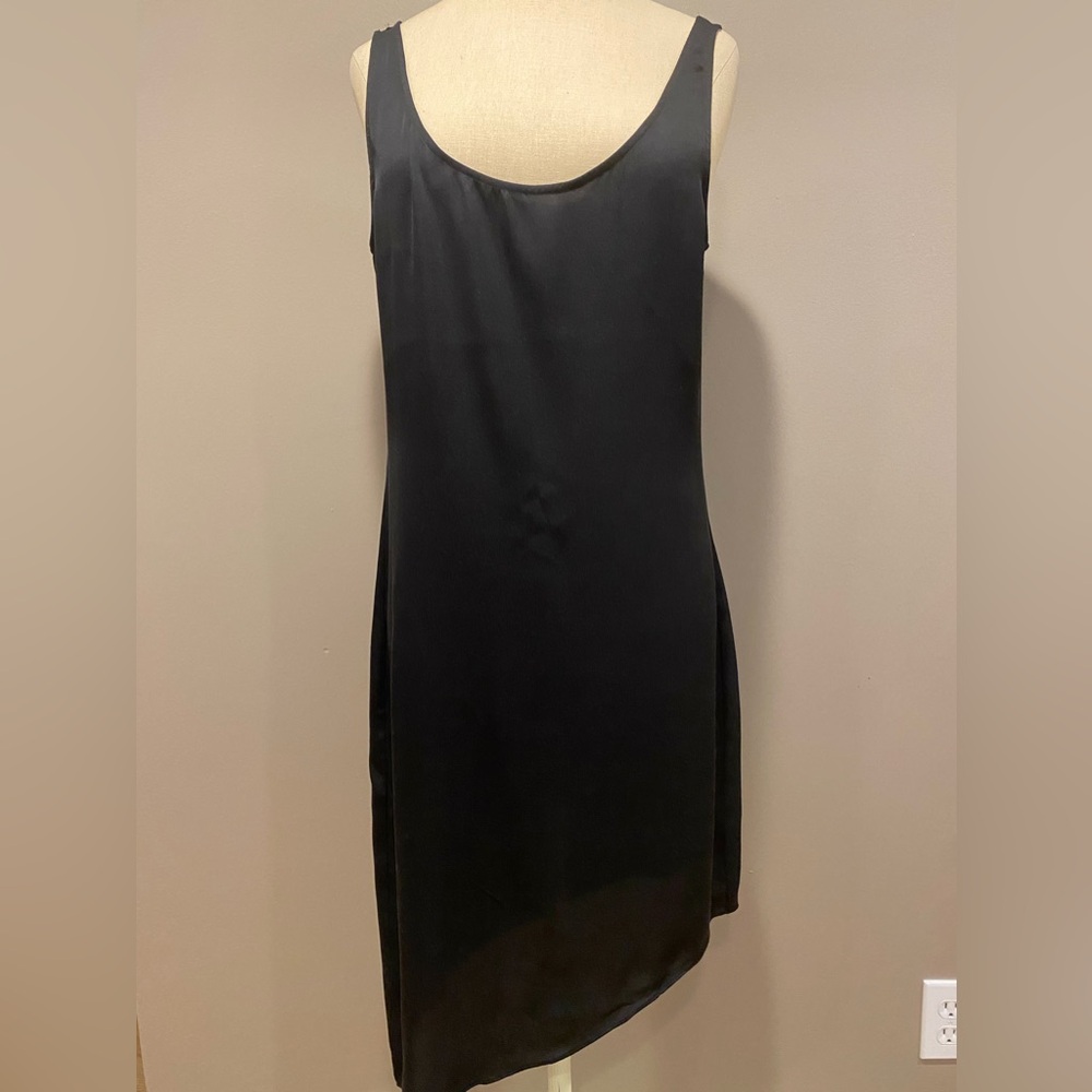 Diane Von Furstenberg Vintage Black Asymmetrical Silk Dress